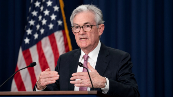 연설 중인 제롬 파월 미 연준(Fed) 의장